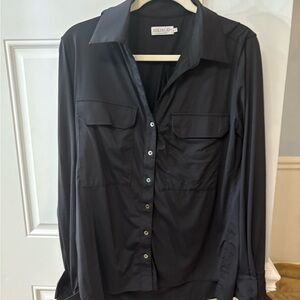 Solid Citizen Black Button-Up Riding Shirt